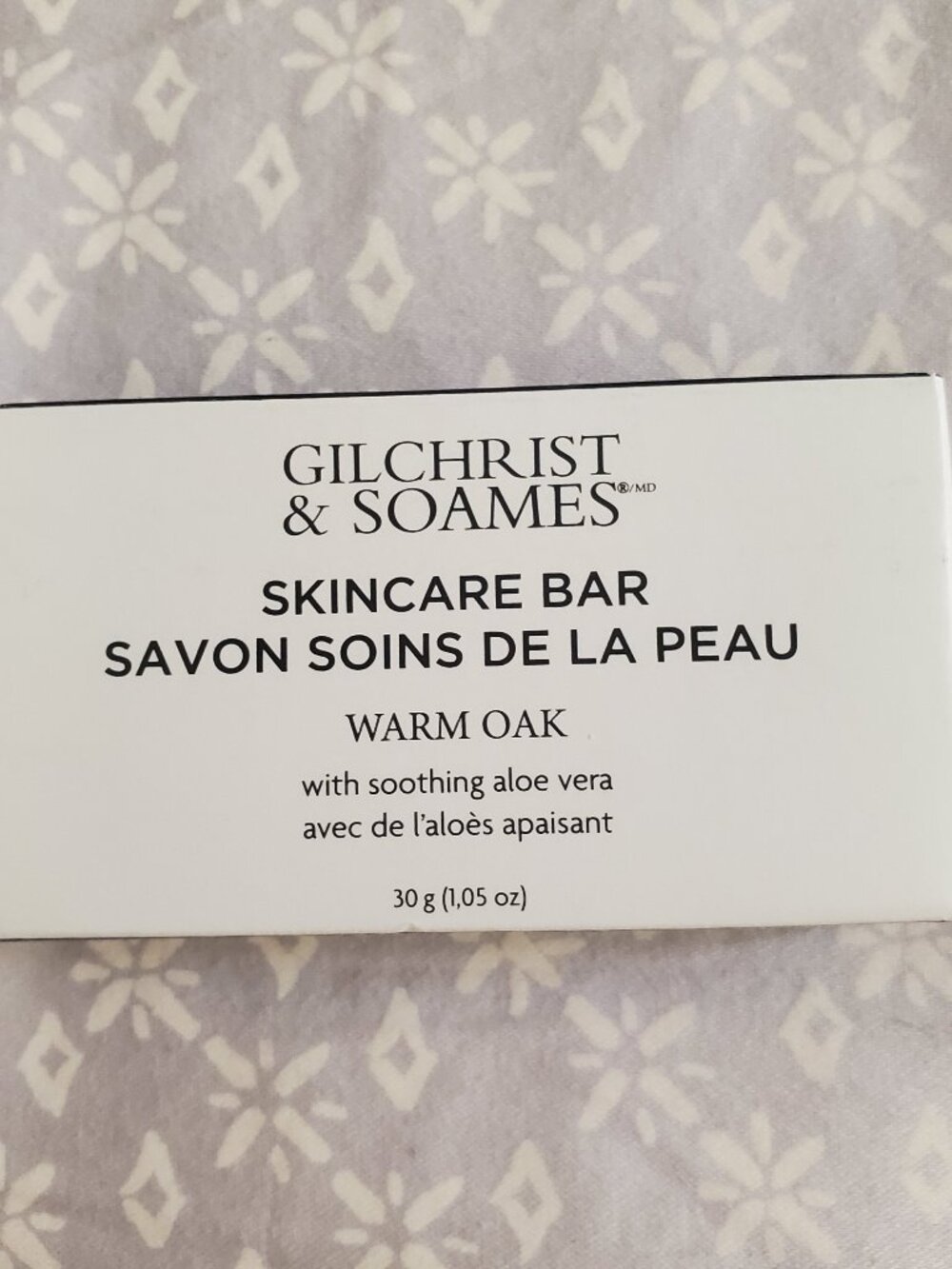 Gilchrist & Soames Warm Oak Skincare Bar Bath Soap Aloe Vera 30g / 1.05 oz